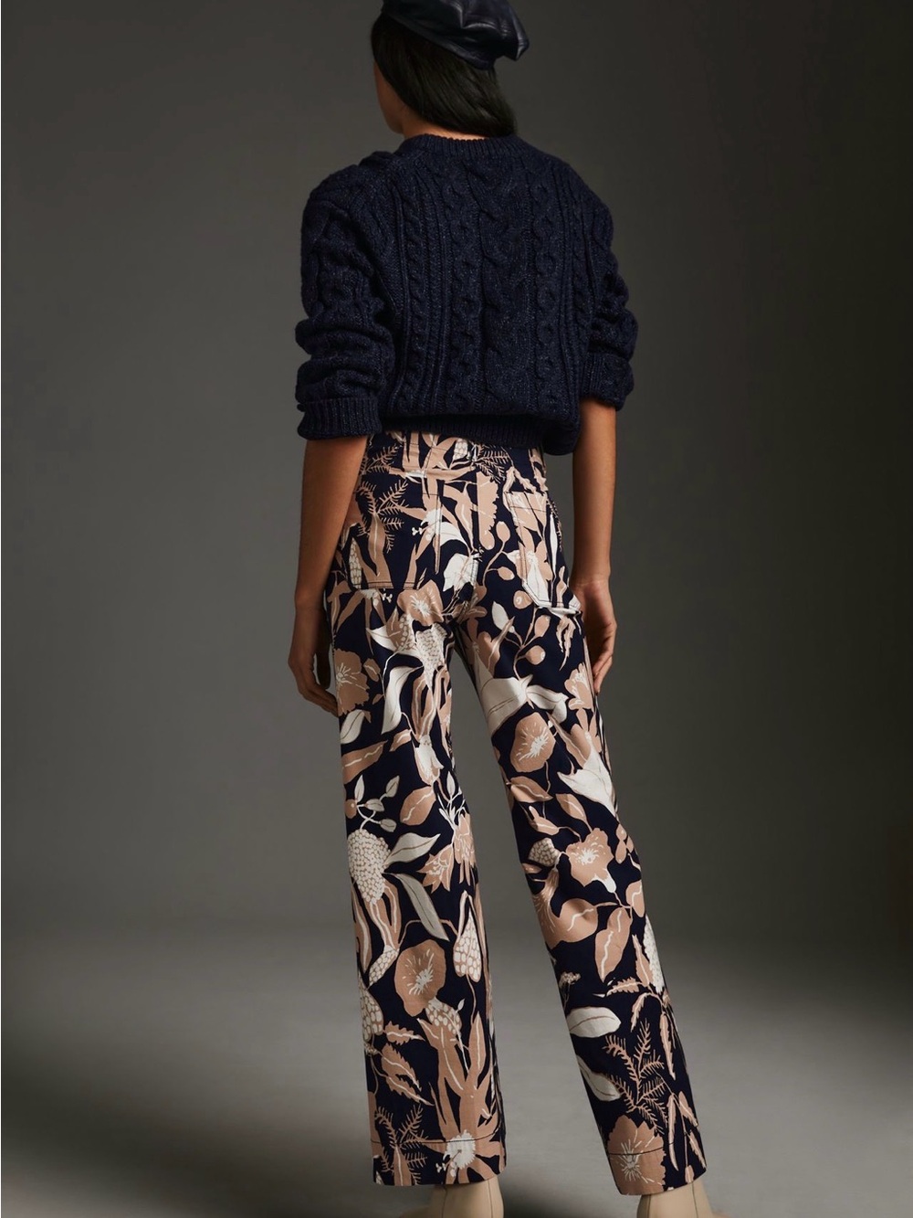 Maeve Colette High-Rise Wide-Leg Cropped Pants by Jo Faulkner - Picture 3 of 5